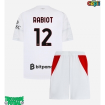 Echipament fotbal AC Milan Adrien Rabiot #12 Tricou Deplasare 2026-27 pentru copii maneca scurta (+ Pantaloni scurti)