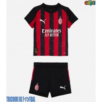 Echipament fotbal AC Milan Ardon Jashari #30 Tricou Acasa 2025-26 pentru copii maneca scurta (+ Pantaloni scurti)