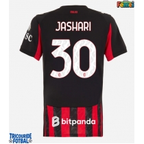 Echipament fotbal AC Milan Ardon Jashari #30 Tricou Acasa 2025-26 pentru femei maneca scurta