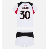 Echipament fotbal AC Milan Ardon Jashari #30 Tricou Deplasare 2025-26 pentru copii maneca scurta (+ Pantaloni scurti)