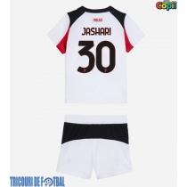 Echipament fotbal AC Milan Ardon Jashari #30 Tricou Deplasare 2025-26 pentru copii maneca scurta (+ Pantaloni scurti)