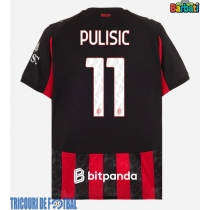 Echipament fotbal AC Milan Christian Pulisic #11 Tricou Acasa 2025-26 maneca scurta