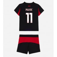 Echipament fotbal AC Milan Christian Pulisic #11 Tricou Acasa 2025-26 pentru copii maneca scurta (+ Pantaloni scurti)