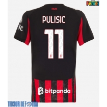Echipament fotbal AC Milan Christian Pulisic #11 Tricou Acasa 2025-26 pentru femei maneca scurta