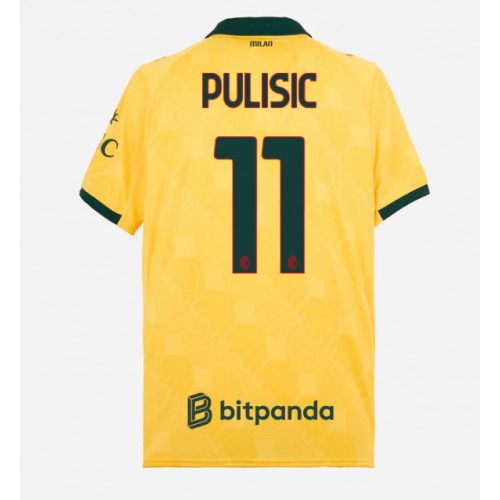Echipament fotbal AC Milan Christian Pulisic #11 Tricou Treilea 2025-26 maneca scurta Echipament fotbal AC Milan Christian Pulisic #11 Tricou Treilea 2025-26 maneca scurta
