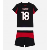 Echipament fotbal AC Milan Christopher Nkunku #18 Tricou Acasa 2025-26 pentru copii maneca scurta (+ Pantaloni scurti)
