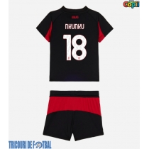 Echipament fotbal AC Milan Christopher Nkunku #18 Tricou Acasa 2025-26 pentru copii maneca scurta (+ Pantaloni scurti)