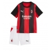 Echipament fotbal AC Milan Christopher Nkunku #18 Tricou Acasa 2026-27 pentru copii maneca scurta (+ Pantaloni scurti)