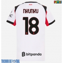 Echipament fotbal AC Milan Christopher Nkunku #18 Tricou Deplasare 2025-26 pentru femei maneca scurta