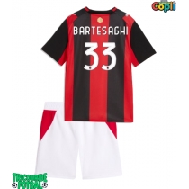 Echipament fotbal AC Milan Davide Bartesaghi #33 Tricou Acasa 2026-27 pentru copii maneca scurta (+ Pantaloni scurti)