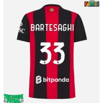 Echipament fotbal AC Milan Davide Bartesaghi #33 Tricou Acasa 2026-27 pentru femei maneca scurta