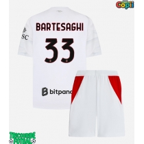Echipament fotbal AC Milan Davide Bartesaghi #33 Tricou Deplasare 2026-27 pentru copii maneca scurta (+ Pantaloni scurti)