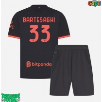 Echipament fotbal AC Milan Davide Bartesaghi #33 Tricou Treilea 2026-27 pentru copii maneca scurta (+ Pantaloni scurti)