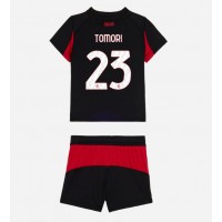 Echipament fotbal AC Milan Fikayo Tomori #23 Tricou Acasa 2025-26 pentru copii maneca scurta (+ Pantaloni scurti)