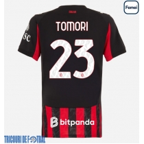 Echipament fotbal AC Milan Fikayo Tomori #23 Tricou Acasa 2025-26 pentru femei maneca scurta
