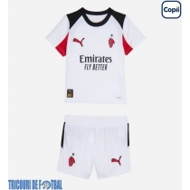 Echipament fotbal AC Milan Fikayo Tomori #23 Tricou Deplasare 2025-26 pentru copii maneca scurta (+ Pantaloni scurti)