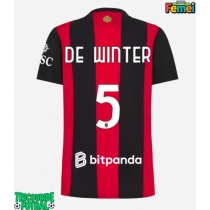 Echipament fotbal AC Milan Koni De Winter #5 Tricou Acasa 2026-27 pentru femei maneca scurta