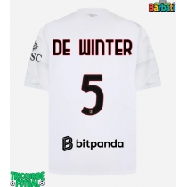 Echipament fotbal AC Milan Koni De Winter #5 Tricou Deplasare 2026-27 maneca scurta