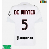 Echipament fotbal AC Milan Koni De Winter #5 Tricou Deplasare 2026-27 pentru femei maneca scurta