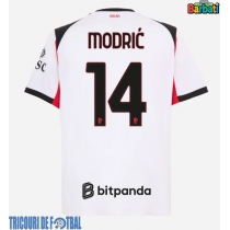 Echipament fotbal AC Milan Luka Modric #14 Tricou Deplasare 2025-26 maneca scurta