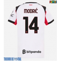 Echipament fotbal AC Milan Luka Modric #14 Tricou Deplasare 2025-26 pentru femei maneca scurta