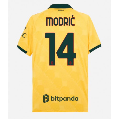 Echipament fotbal AC Milan Luka Modric #14 Tricou Treilea 2025-26 maneca scurta Echipament fotbal AC Milan Luka Modric #14 Tricou Treilea 2025-26 maneca scurta