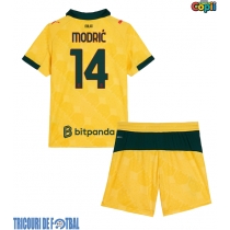 Echipament fotbal AC Milan Luka Modric #14 Tricou Treilea 2025-26 pentru copii maneca scurta (+ Pantaloni scurti)
