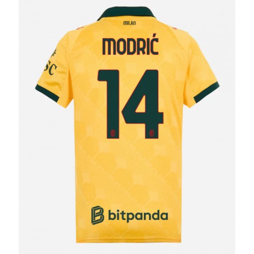 Echipament fotbal AC Milan Luka Modric #14 Tricou Treilea 2025-26 pentru femei maneca scurta Echipament fotbal AC Milan Luka Modric #14 Tricou Treilea 2025-26 pentru femei maneca scurta