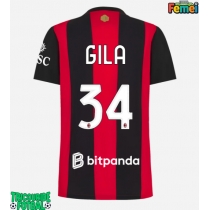 Echipament fotbal AC Milan Mario Gila #34 Tricou Acasa 2026-27 pentru femei maneca scurta