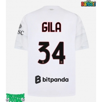 Echipament fotbal AC Milan Mario Gila #34 Tricou Deplasare 2026-27 maneca scurta