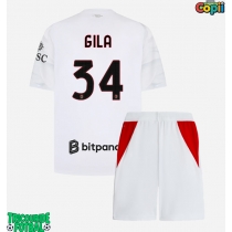 Echipament fotbal AC Milan Mario Gila #34 Tricou Deplasare 2026-27 pentru copii maneca scurta (+ Pantaloni scurti)