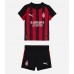 Echipament fotbal AC Milan Pervis Estupinan #2 Tricou Acasa 2025-26 pentru copii maneca scurta (+ Pantaloni scurti)