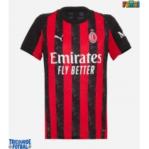 Echipament fotbal AC Milan Pervis Estupinan #2 Tricou Acasa 2025-26 pentru femei maneca scurta
