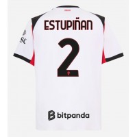 Echipament fotbal AC Milan Pervis Estupinan #2 Tricou Deplasare 2025-26 maneca scurta