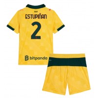 Echipament fotbal AC Milan Pervis Estupinan #2 Tricou Treilea 2025-26 pentru copii maneca scurta (+ Pantaloni scurti)