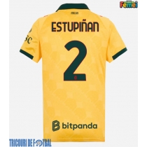 Echipament fotbal AC Milan Pervis Estupinan #2 Tricou Treilea 2025-26 pentru femei maneca scurta