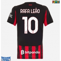 Echipament fotbal AC Milan Rafael Leao #10 Tricou Acasa 2025-26 pentru femei maneca scurta