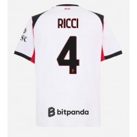 Echipament fotbal AC Milan Samuele Ricci #4 Tricou Deplasare 2025-26 maneca scurta