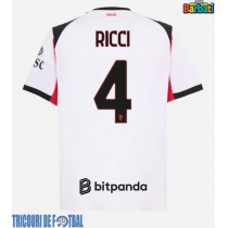 Echipament fotbal AC Milan Samuele Ricci #4 Tricou Deplasare 2025-26 maneca scurta