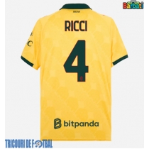 Echipament fotbal AC Milan Samuele Ricci #4 Tricou Treilea 2025-26 maneca scurta