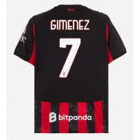 Echipament fotbal AC Milan Santiago Gimenez #7 Tricou Acasa 2025-26 maneca scurta