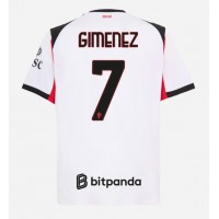 Echipament fotbal AC Milan Santiago Gimenez #7 Tricou Deplasare 2025-26 maneca scurta