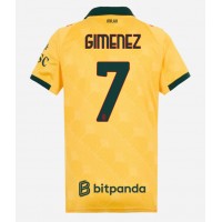 Echipament fotbal AC Milan Santiago Gimenez #7 Tricou Treilea 2025-26 pentru femei maneca scurta