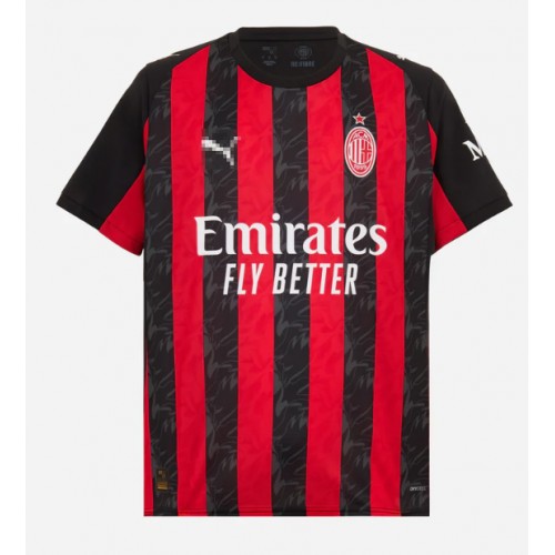 Echipament fotbal AC Milan Strahinja Pavlovic #31 Tricou Acasa 2025-26 maneca scurta Echipament fotbal AC Milan Strahinja Pavlovic #31 Tricou Acasa 2025-26 maneca scurta