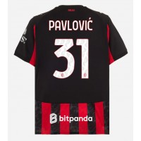 Echipament fotbal AC Milan Strahinja Pavlovic #31 Tricou Acasa 2025-26 maneca scurta
