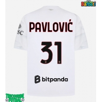 Echipament fotbal AC Milan Strahinja Pavlovic #31 Tricou Deplasare 2026-27 maneca scurta