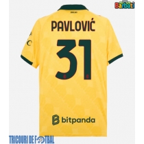 Echipament fotbal AC Milan Strahinja Pavlovic #31 Tricou Treilea 2025-26 maneca scurta