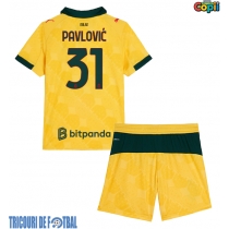 Echipament fotbal AC Milan Strahinja Pavlovic #31 Tricou Treilea 2025-26 pentru copii maneca scurta (+ Pantaloni scurti)