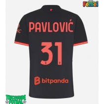 Echipament fotbal AC Milan Strahinja Pavlovic #31 Tricou Treilea 2026-27 pentru femei maneca scurta