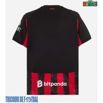 Echipament fotbal AC Milan Tricou Acasa 2025-26 maneca scurta